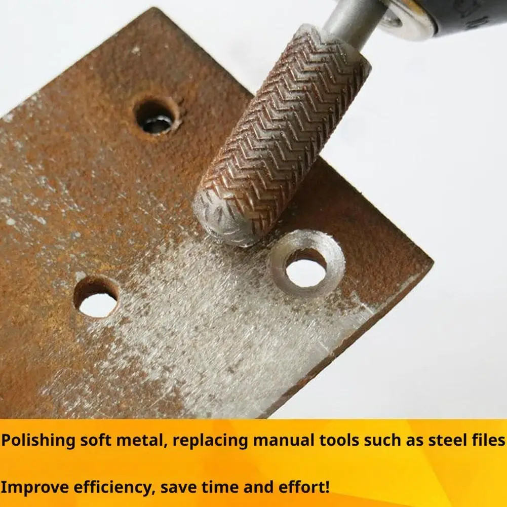 

5/6Pcs Rotary Steel File Set Drill Bits Burrs Metal Grinding Grooved Sanding Engraving Milling Polishing Tool