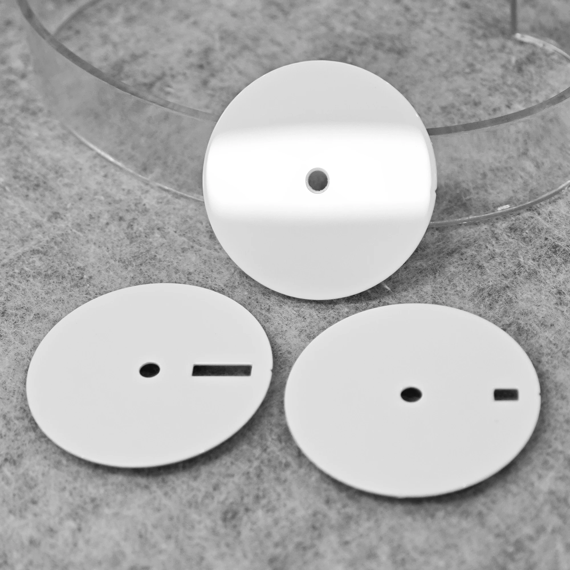 Esfera NH35 esmaltada/esfera estéril blanca y negra mate adecuada para movimiento mecánico automático NH35A/36, esfera de reloj de alta calidad