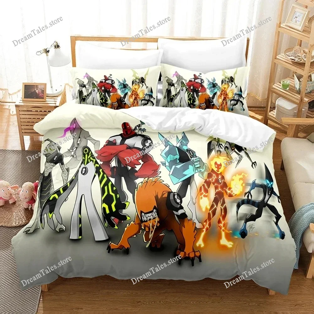 3D Printed Anime Teenage Hacker Ben Bedding Set Duvet Cover Bedroom Comforter Single Twin King _Size Quilt Cover Home Textiles