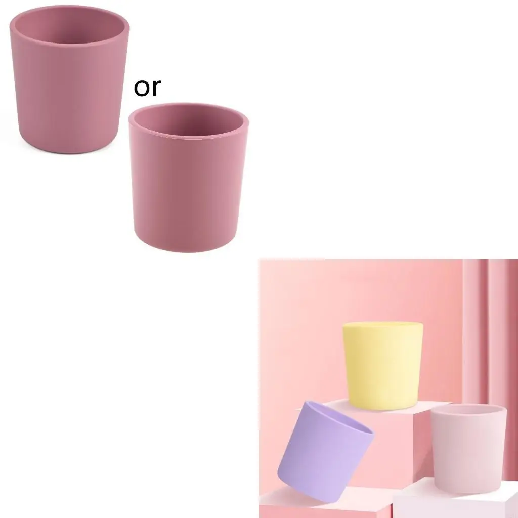 

Baby Learning Drinking Cup Heat-Resistant Silicone Cup Water Mug Infant Toddler Drinkware 425F