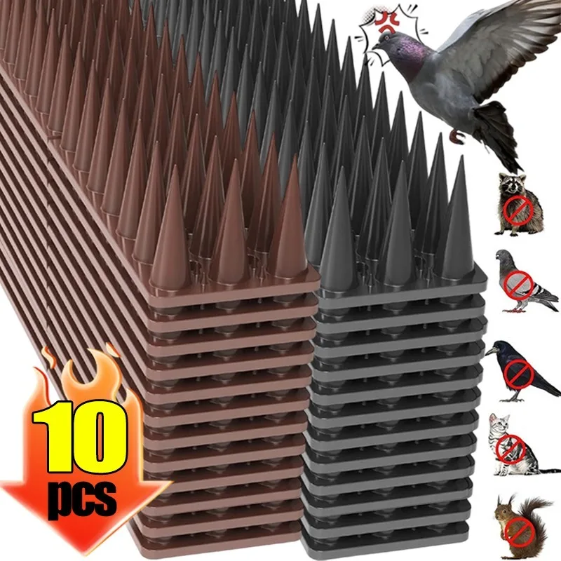 

Plastic Anti-Climb Spikes Bird Pigeon Deterrent for Fence Roof Garden Cat Proof Humane Pest Control Guard Garden Protection