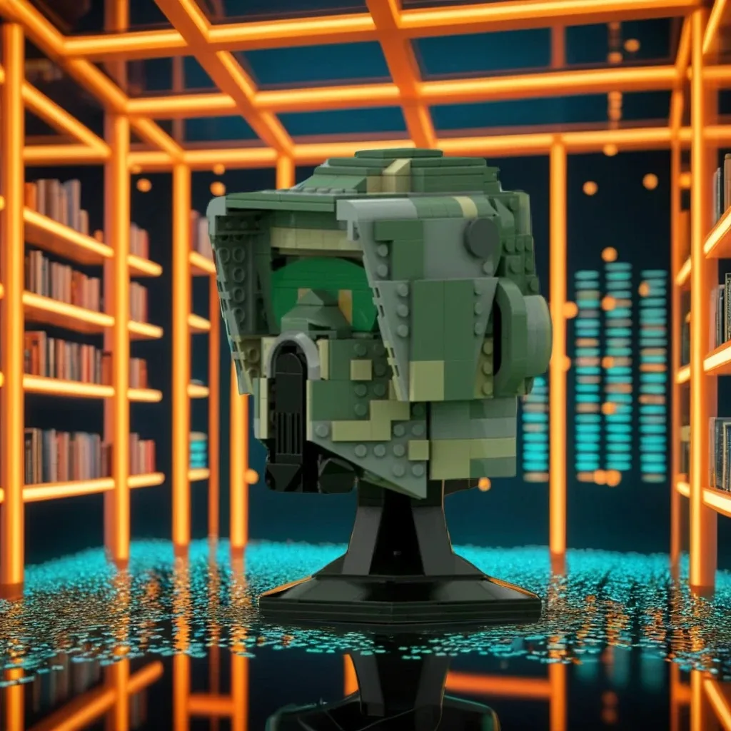 

564 шт. MOC Legion Trooper Series 41st Legion Scout Trooper Бюст Шлем Дизайн DIY Модель Строительные Блоки Игрушки На День Рождения Подарок