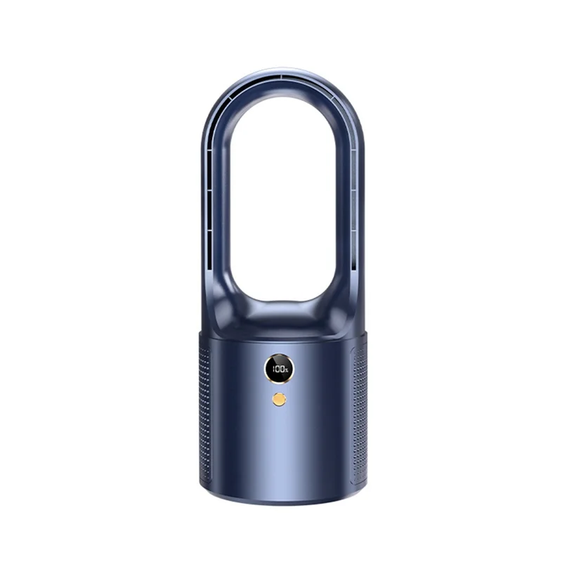 

B25B Бытовой настольный турбо-безлопастной электрический вентилятор USB перезаряжаемый бесшумный мини-портативный вентилятор воздушного охлаждения 6-скоростной ветер 2000 мАч