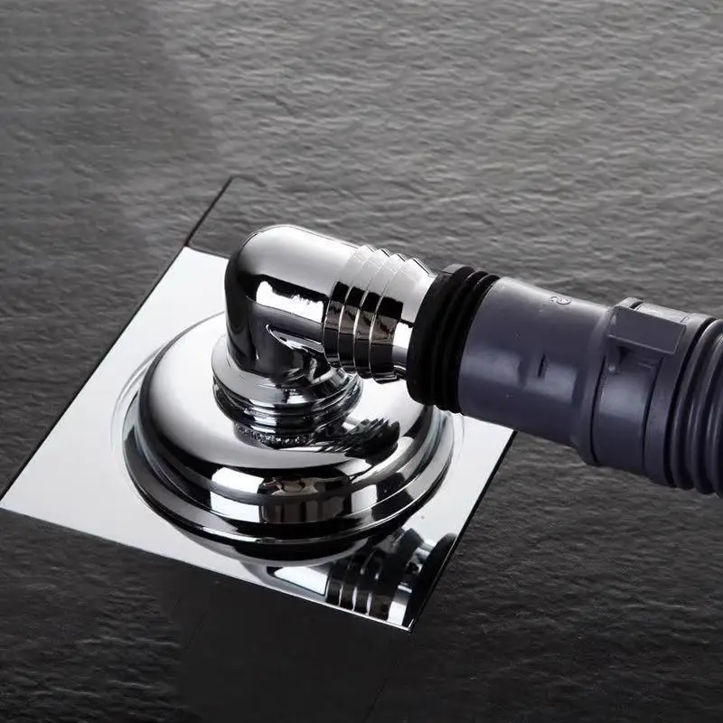 Hot Sale Washing Machine Floor Drain Connector Drain Pipe Sewer Odor And Overflow Preventer Bathroom Three Way Cover