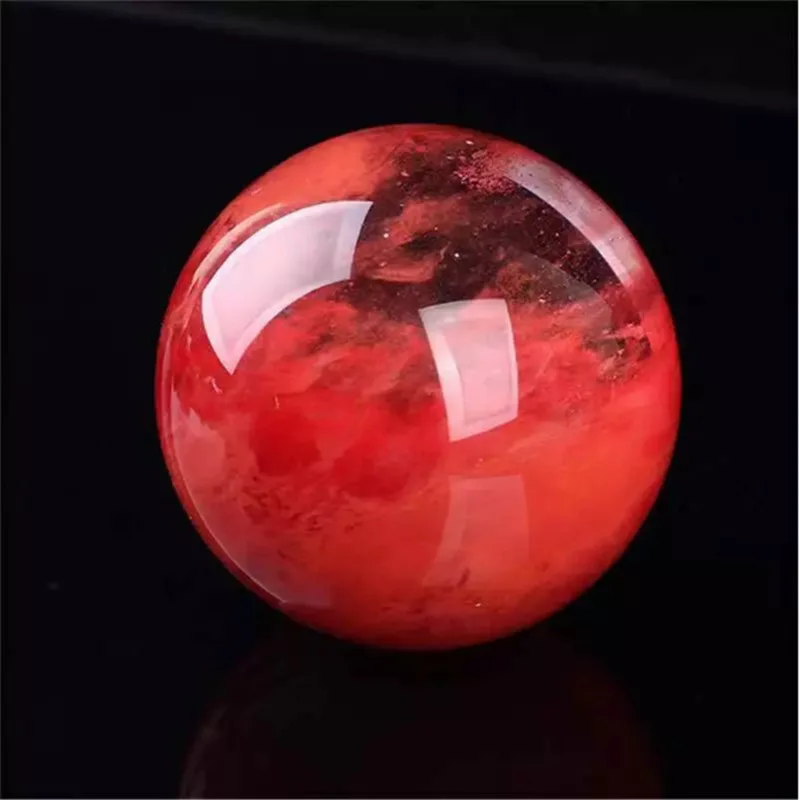 Natural Red Smelting Quartz Sphere, Reiki Energy Gemstone, Crystal Healing Ball, Room Decoration, Home Decor, Wholesale, 6-12cm