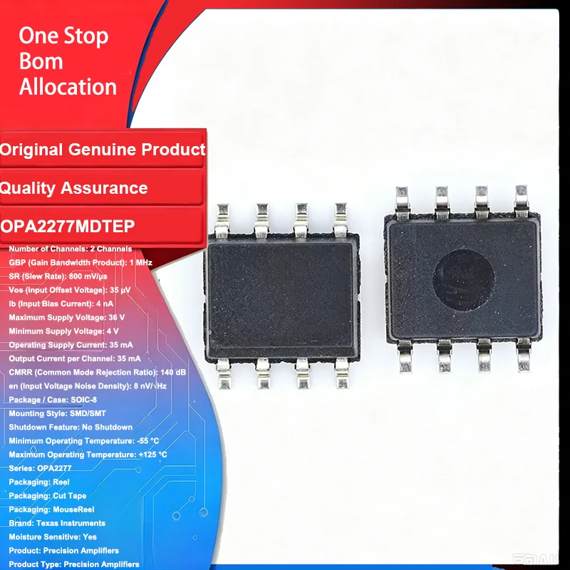 5 Pcs/LOT Original New OPA2277MDTEP OPA2277-EP High Prec SOIC-8  Operationa Amplifie Electronic Components for Arduino Diy