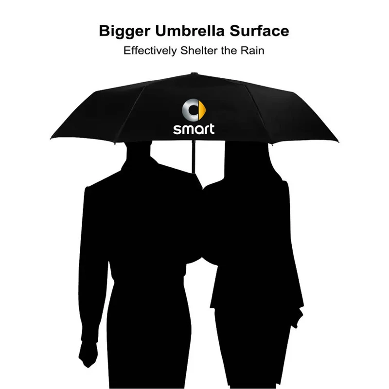 Car Automatic Umbrella Waterproof Windproof Folding Umbrella For Smart Fortwo 451 450 453 EQ Forfour Forjeremy