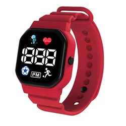 Crianças Sports Smart Watch com tocha, jogos, leitor de música, pedômetro, Health Tracker, jogo de matemática, cronômetro, temporizador, relógio, presentes