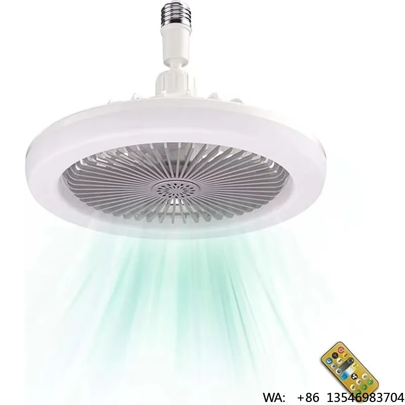 3 Speeds Led Ceiling  Fans 10 Inch Low Profile Ceiling Fan with Remote Modern Fandelier Led White Led Ceiling Fan for Bedroom