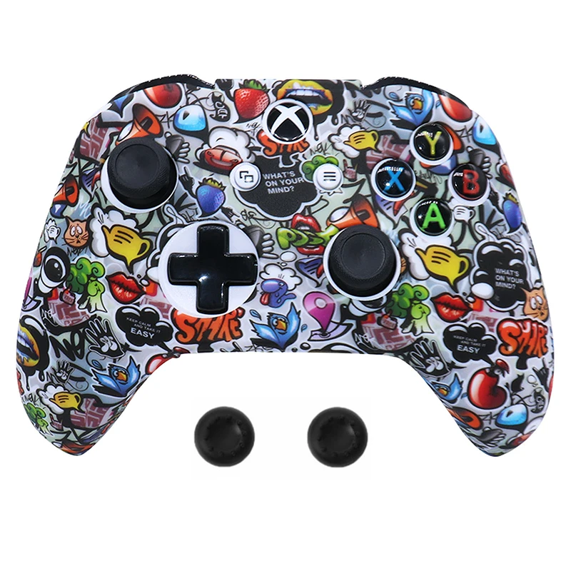 New Silicone Gamepad Protective Case Skin For XBox One Slim Controller Protector Camouflage Controle Cover Joystick For XBOXONES