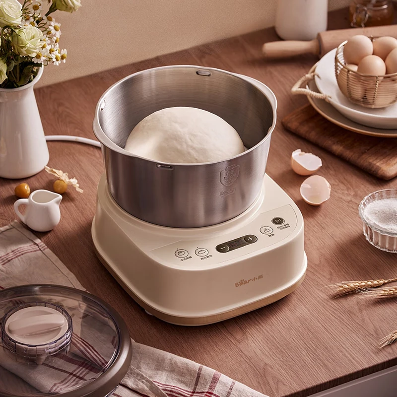 5L Electric Dough Mixer Household Timing Dough Kneading Machine Stand Mixer Microcomputer Control Flour Fermentation Mixer