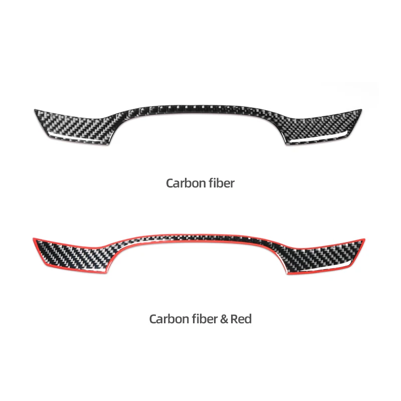 For Audi A6 C8 2019- Carbon Fiber Center Console Steering Wheel Instrument Panel Trim Strips Sticker Car Interior Accessories