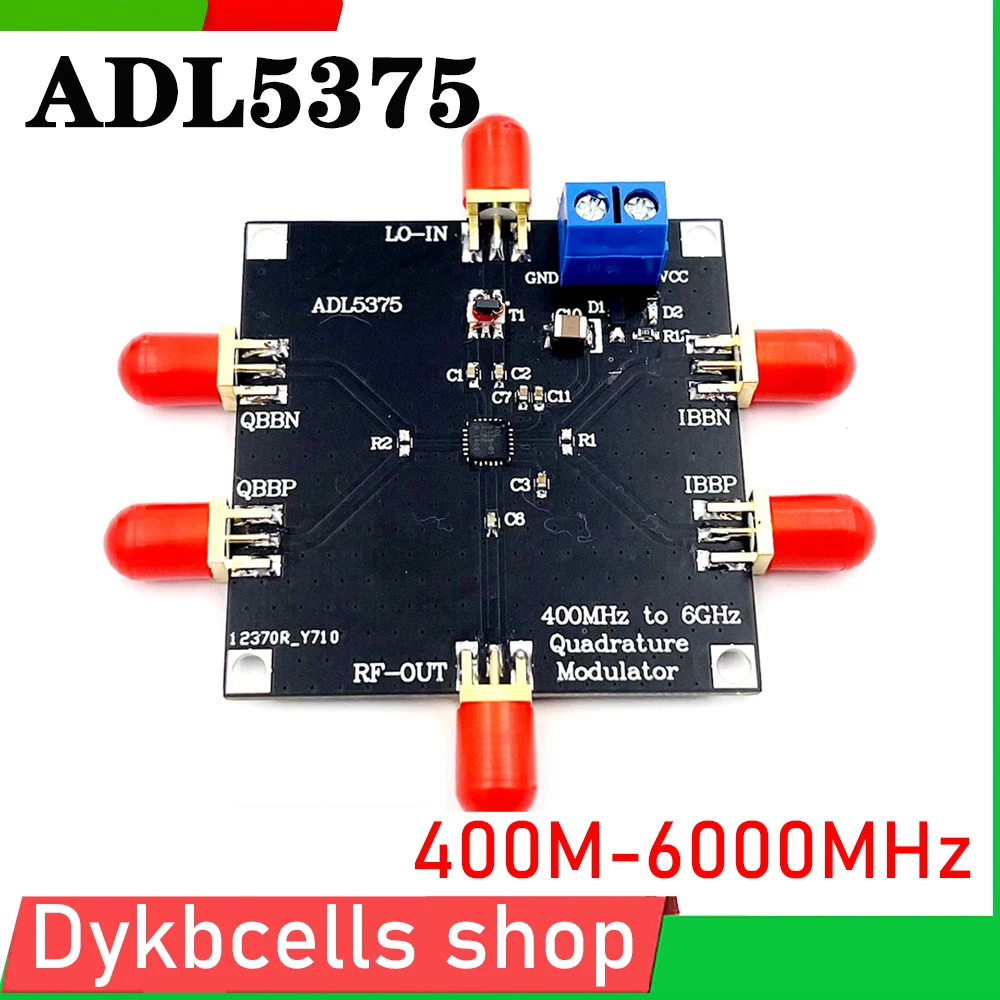 Misturador Modulador iq Quadrature Módulo Modulador w lo Barron Banda Larga para Amplificador de Rádio rf Ham Adl5375 400m a 6ghz