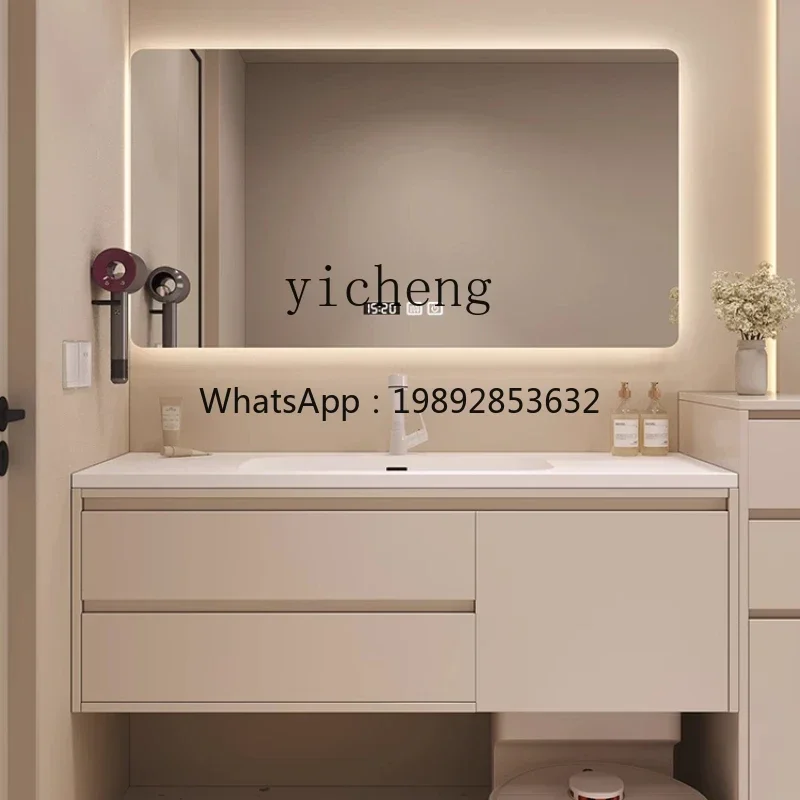 

bathroom cabinet combination can put sweeping robot washbasin washbasin