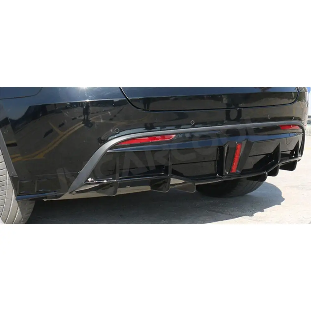 Rear Splitters Lip Side Aprons Canard Flaps for Tesla model Y 2021+ Rear Bumper Lip Side Splitter Car Styling ABS Material