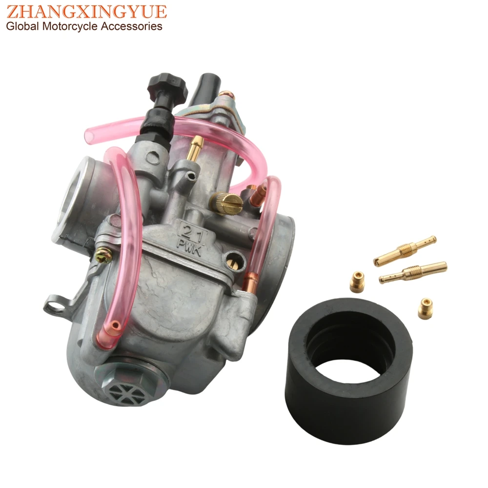 21mm PWK21 Motorcycle High Quality Carburetor For OKO Power Jet Racing Scooter Dirt Pit Bike ATV