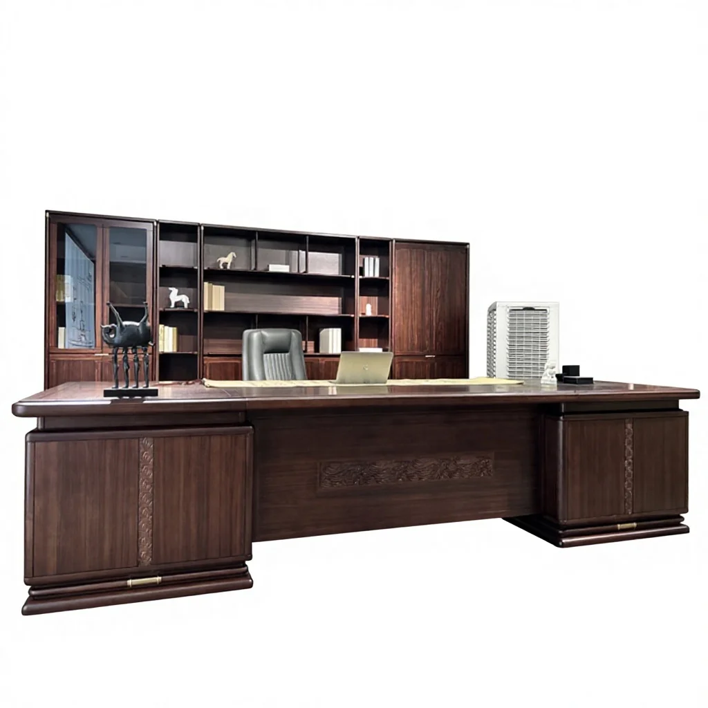 cl-High Quality Custom Made Modern Luxury L-Shape Wood Manager CEO Desk Executive Home Office Furniture for Boss*
