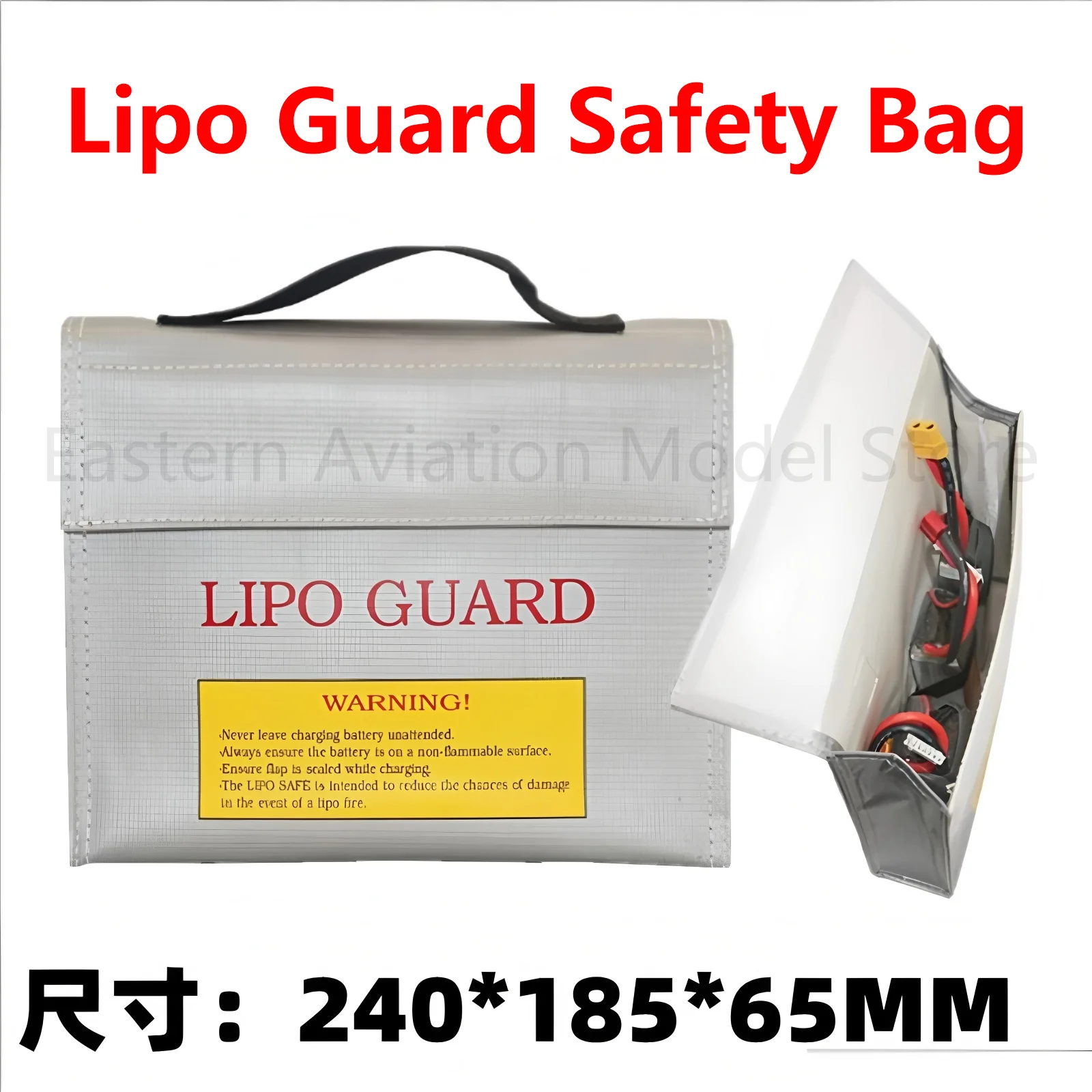 Lipo Guard Safety Bag 240*185*65MM Fireproof Explosion-Proof Portable Lipo Safety Bag for RC FPV Racing Drone Car Battery Safe