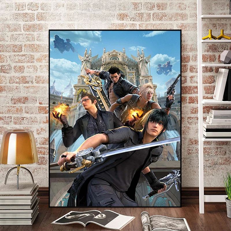 Final Fantasy XV XIII Decorative Painting Gamer Home Decorations for the Room Video Game Poster Wall Decor Canvas Decoration Art