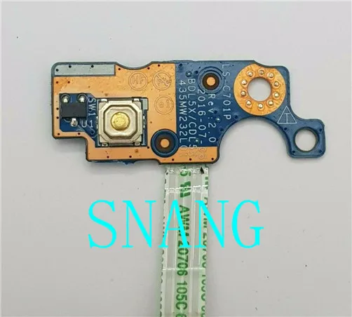 

Used FOR Original For HP Pavilion 15 15-AC 15-AF 15-AY 15-BA 250 255 G4 G5 Laptop Power Button Board Switch Cable LS-C701P