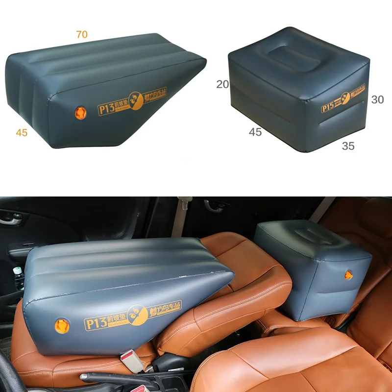 Inflatable Car Mattress Travel Practical Accessories Folding Camper Mattress Car Rear Seat Mat Leveling Supplies