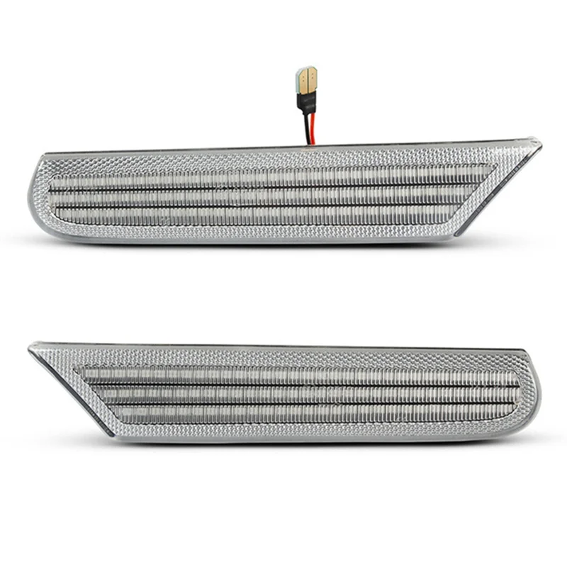 

Turn Signal Lamp 2X LED Side Marker Lights For 911 Carrera Boxster 986 996 Targa 1996-2004 Transparent
