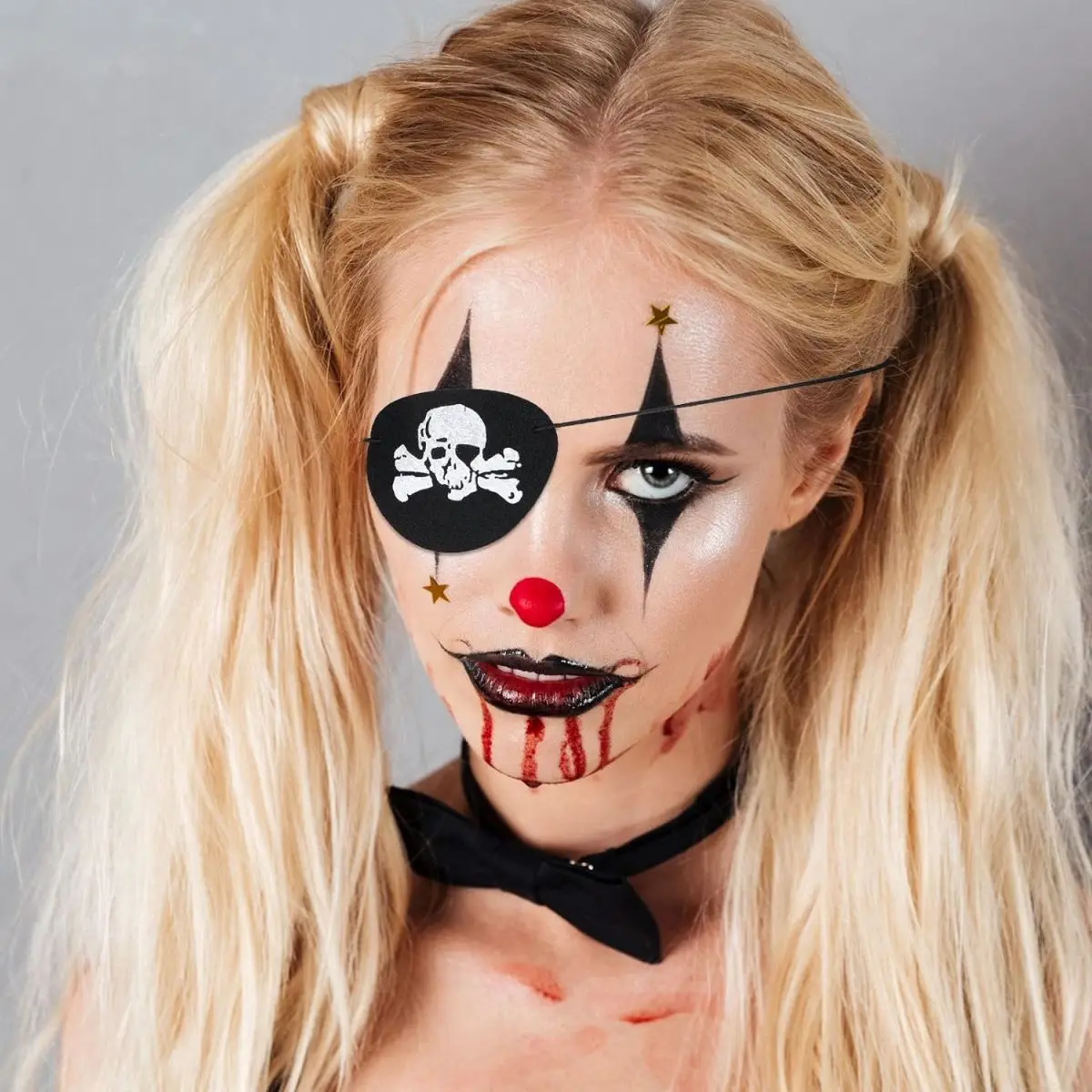 قناع عين جمجمة القراصنة للحفلات ، قناع عين من اللباد ، كرة عين واحدة ، قناع عين كاريبين ، قناع عين مضحك ، ديكور موضوع القراصنة ، حفلة بار ، 12 * #4