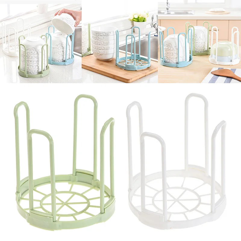Dinnerware Bowl Plate Holder Drain Rack Storage Stand Drying Shelf Disassemble Kitchen Storage Rack Drainer Display Organizer