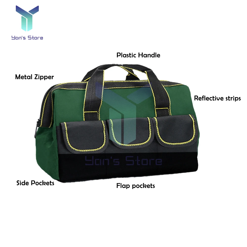 Multifunctional Tool Bag Waterproof and Durable Electrician Canva Thickened Carpentry Tool Bag Large Maintenance Storage Bag