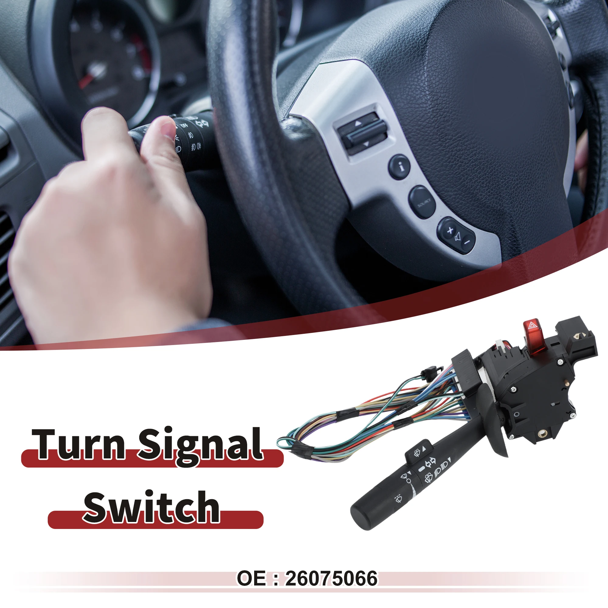 

X Autohaux Steering Column Turn Signal Switch Lever No.26075066 for Chevrolet Express 1500