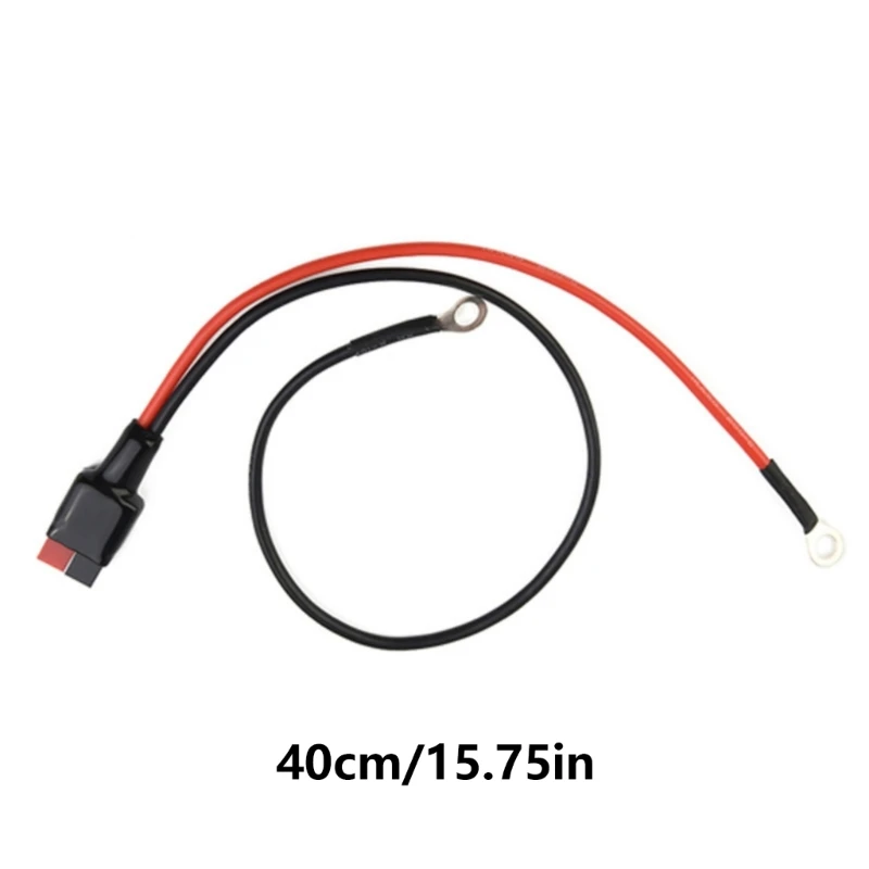 30A Battery Connectors Cable with O Rings Terminals for Power Charging, ABS Material, Up to 36V D2RC