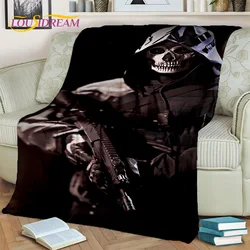 Couverture 3D Call of Duty pour enfants, couverture HD Gamer, couverture douce pour la maison, la chambre, le lit, le canapé, le pique-nique, le voyage, le bureau, le jeu COD