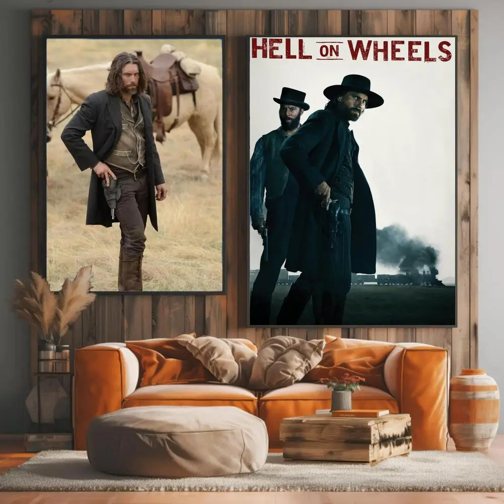 tv series H-Hell on Wheels-S Painting Calligraphy Elegant Botanical Decor for Living Room Modern Interior Design