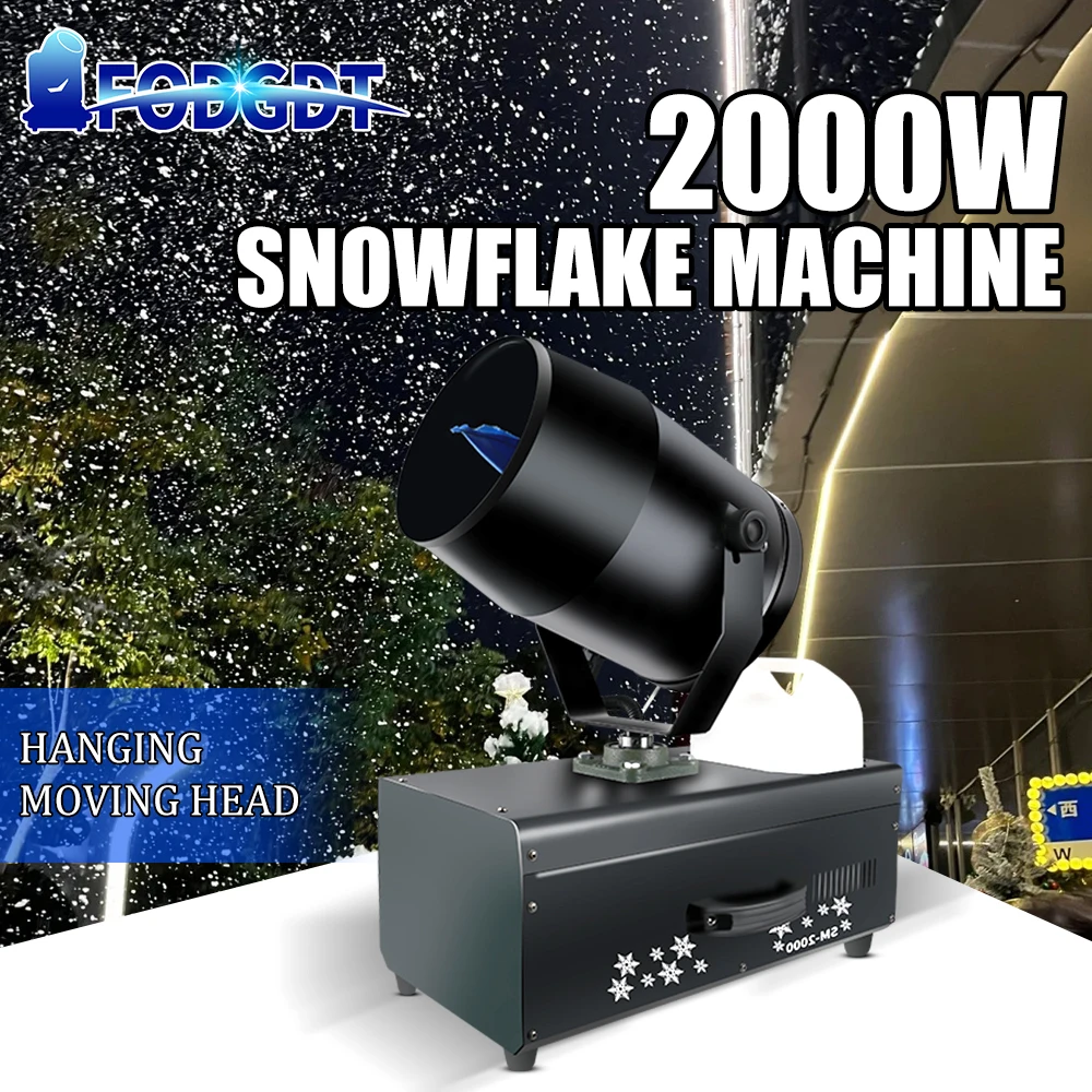 

Large Moving Head 2000W Snowflake Machine Stage Special Equipment Snow Machine For Wedding Christmas Party Events