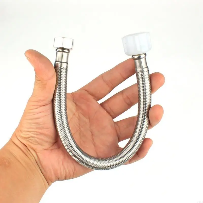 24BA Linha suprimento vaso sanitário aço inoxidável Conector vaso sanitário 3/8 polegadas a polegadas