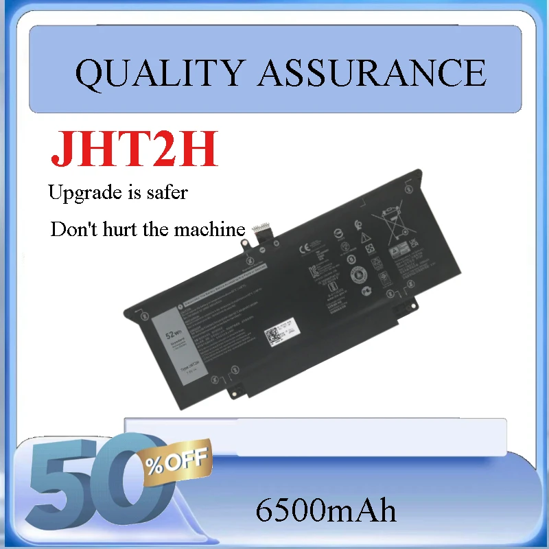Batería para Portátil JHT2H 52WH para DELL Latitude 7310 7410 Series 35J09 0YJ9RP 009YYF 07CXN6 04V5X2 0HRGYV