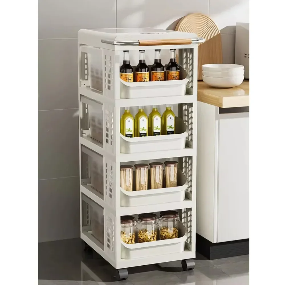 

#For Multi Layer Handcart Storage Rack Drawer Style Kitchen Toy Storage Rack Large Capacity Transparent Acrylic Kitchen Storage