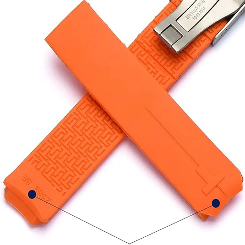 Silicone Strap For Tissot 1853 Tengzhi T-Touch original T013 rubber watch band T047T081T33 Men\'s Bracelet accessories 20mm 21mm