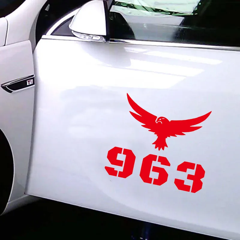 الأزياء 963 النسر خريطة سيارة ملصق ملصق حائط من الفينيل للماء السيارات على باب السيارة الوفير النافذة الخلفية الديكور #4