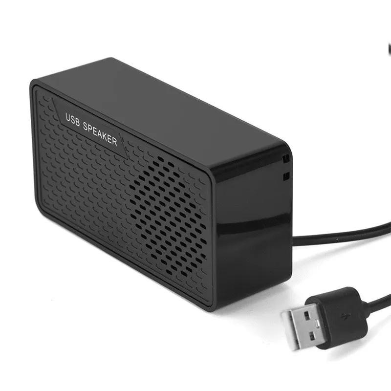 T19C Mini USB Speaker Without Driver Sound Card Single Speaker Usb Speaker Computer Connected Amplifier Walkie-Talkie Speaker