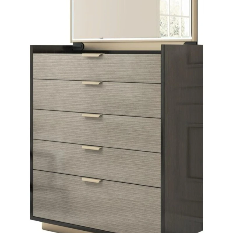 

of drawers light luxury bedroom flip mirror dressing integrated jewelry storage cabinet storage chest entrance