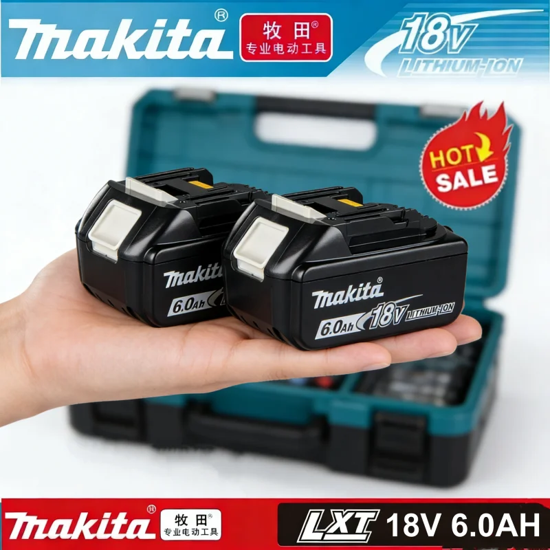 

Makita Original 6Ah//5Ah for Makita 18V Battery bl1815 bl1830 bl1840 bl1845 bl1860 bl1445 bl1460 Replacement Lithium Battery