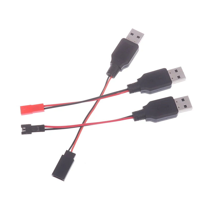 Cavo di ricarica per batteria al litio RC USB da 3,7 V Cavo da USB a JST /SM / Futaba per quadricottero drone 3Rc