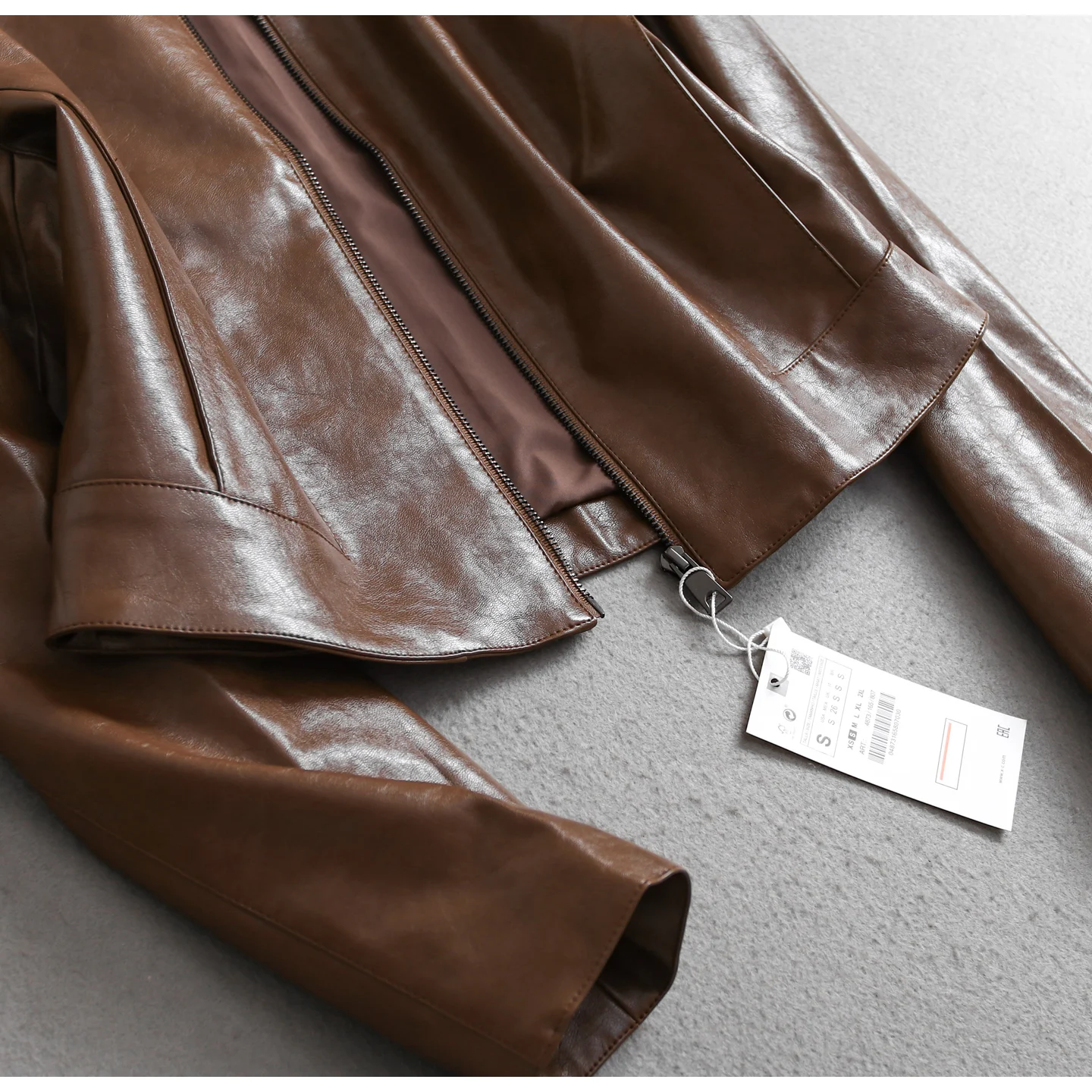 女性春秋 Pu レザーターンダウンカラージャケットコートファッション女性クラシックジャケットファムストリート女性トップス服