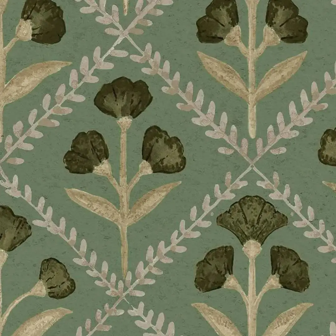 Green Modern Plants Wallpapers,Black Floral Wall Wallpaper,Geometric Design Decorative Wall Decals,Self-adhesive Or Traditional
