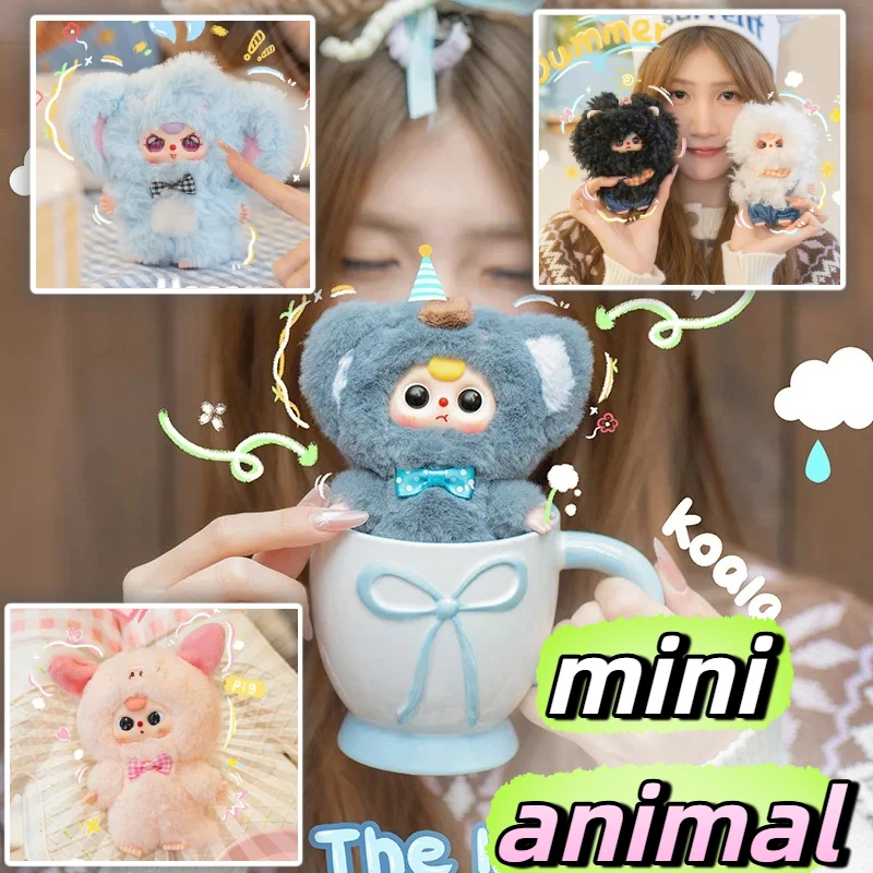 

Официальная новинка: серия плюшевых игрушек Baby Three Mini Animal Series, виниловая игрушка-зайчик в закрытой упаковке, брелок-сюрприз, подарок на день рождения для детей.