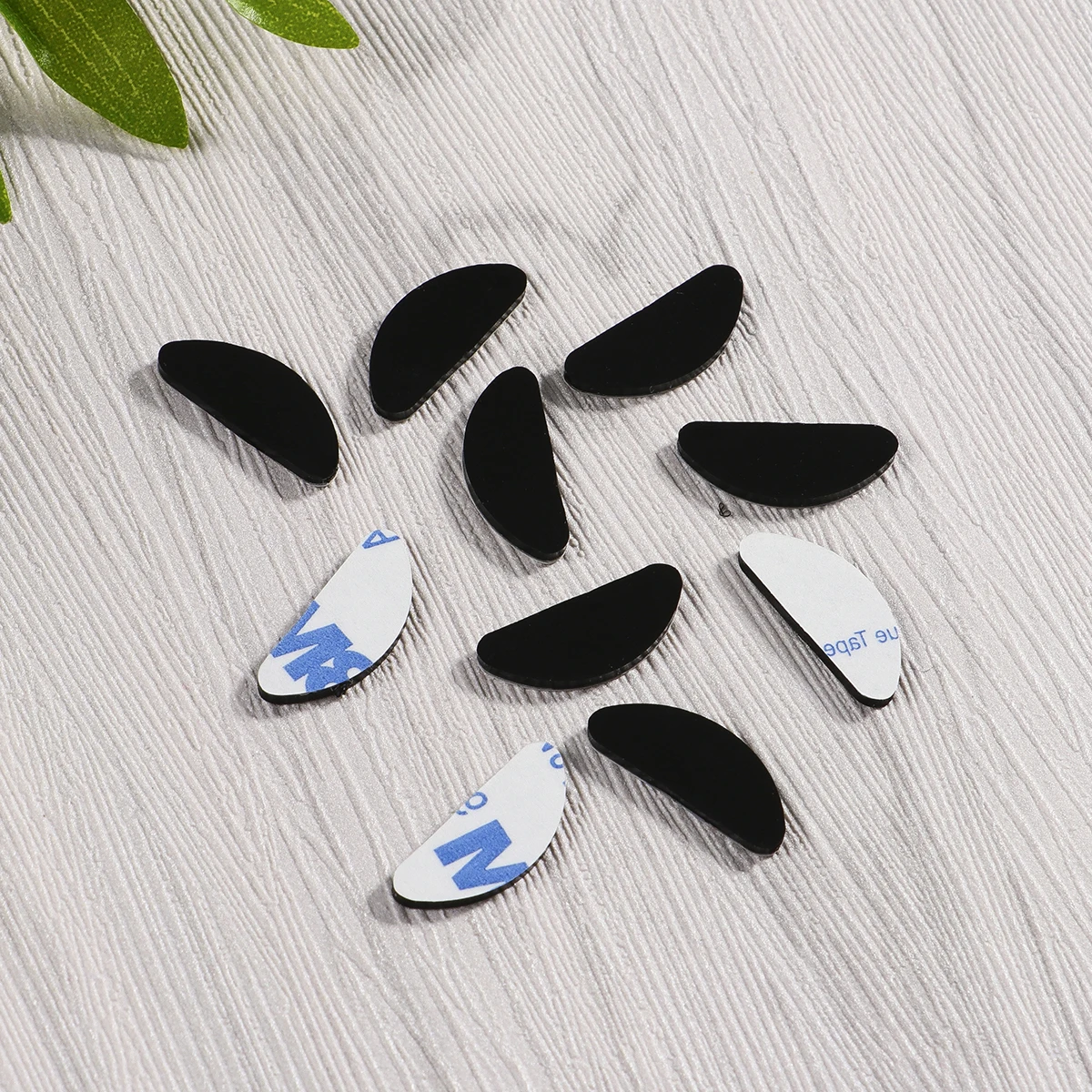 

10 Pcs Nose Pads for Glasses Anti Slip Silicone Eyeglasses Increased Bridge Black