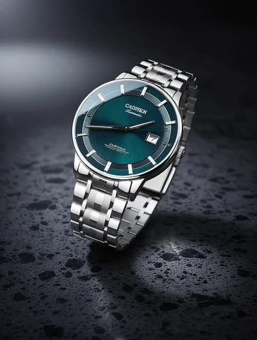 CADISEN Ultra-thin Mechanical Wriswatch Japan MIYOTA 9015 Top Brand Luxury Single-dome Sapphire Crystal  Automatic Watch Man