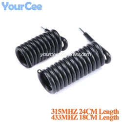 50pcs/5pcs 315Mhz 433Mhz Spring Antenna Wireless Transmitter Receiver Long Distance For Wifi Remote Control Rubber Spiral