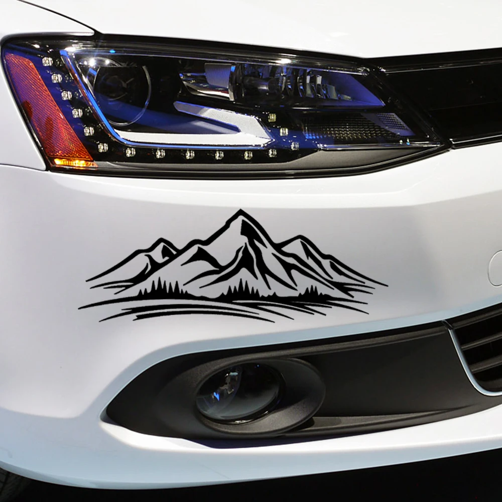 Наклейка Горы 20х8 см, Mountains Waterproof Car Sticker Decal for Bumper,Window,Laptop,Motorcycle view 5